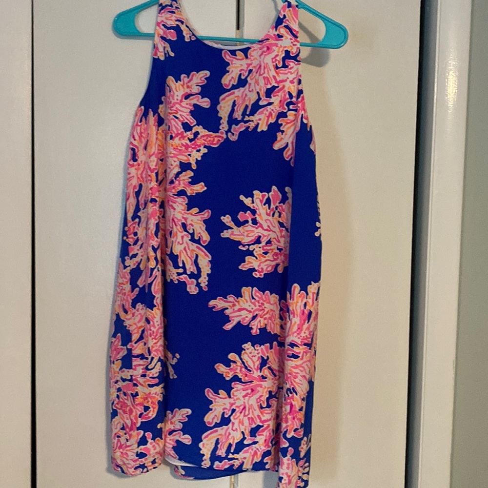 Lily Pulitzer coral design dress